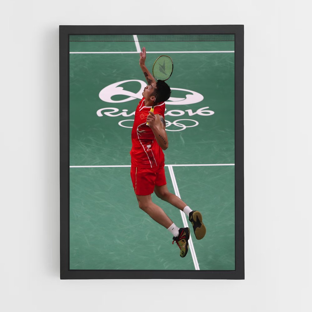 Poster Maître du Swing – affiche Badminton (vue 2)